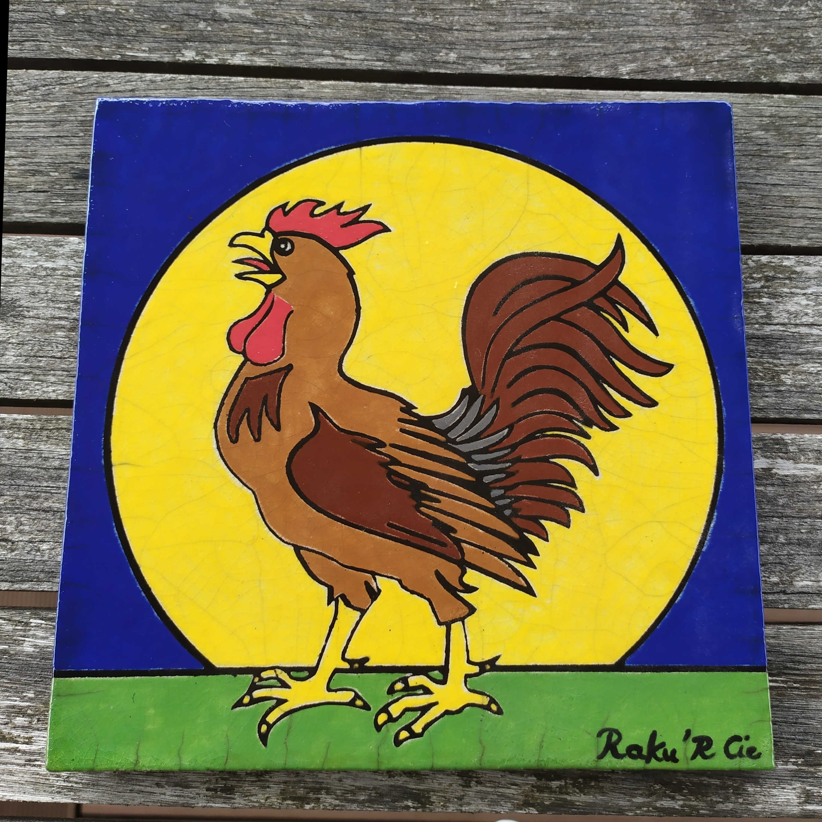 Plaque Coq de Cogolin