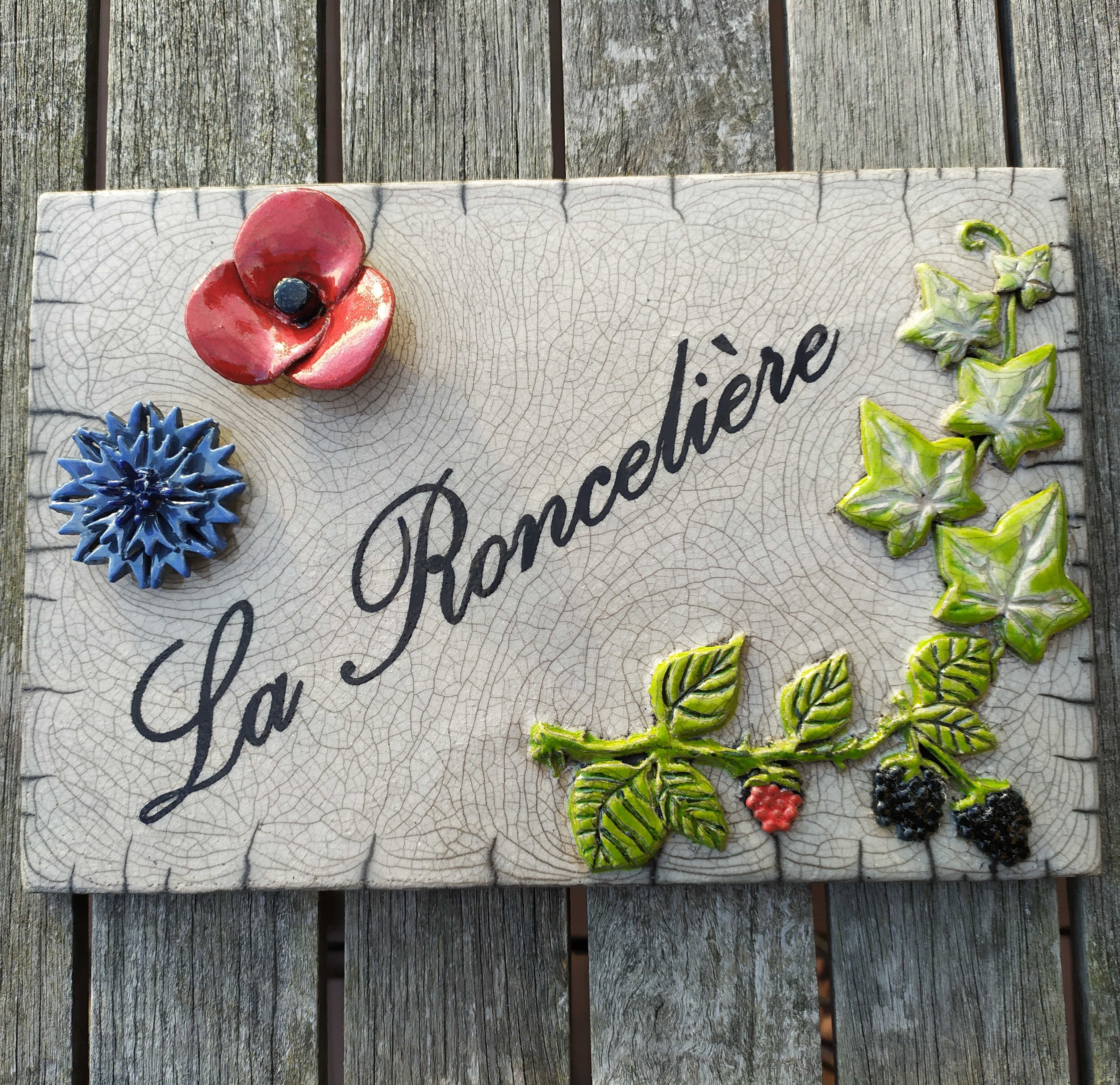 Plaque La Roncelière